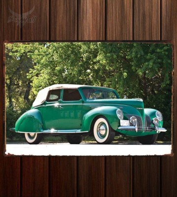 Металлическая табличка Lincoln Zephyr Convertible Sedan 395